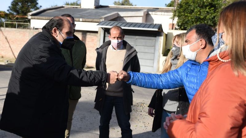 Saadi recorrió obras en Villa Eumelia, Montecristo y Loteo Noriega