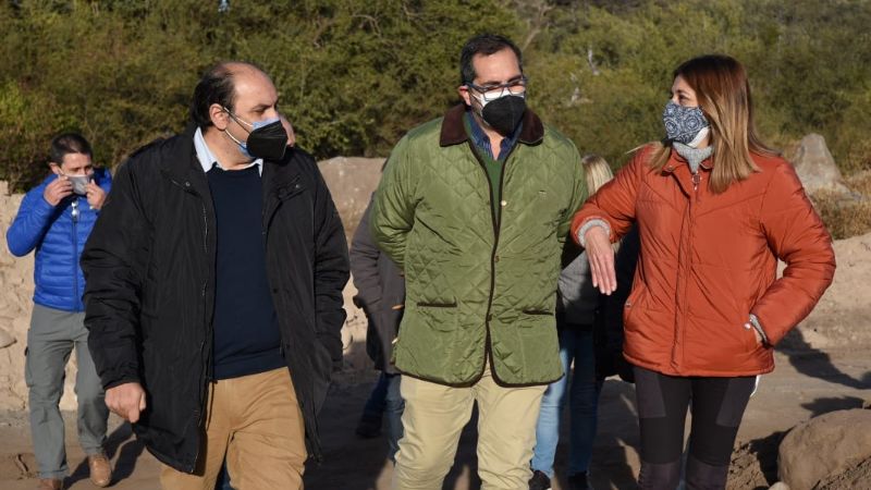 Saadi recorrió obras en Villa Eumelia, Montecristo y Loteo Noriega