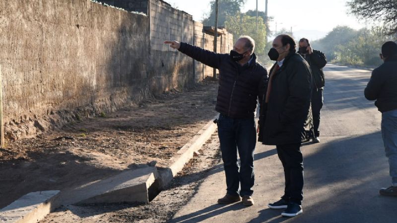 Saadi recorrió obras en Villa Eumelia, Montecristo y Loteo Noriega