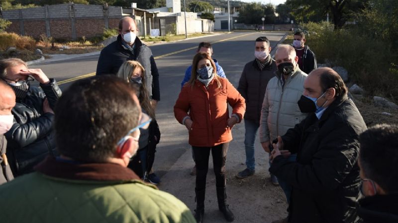 Saadi recorrió obras en Villa Eumelia, Montecristo y Loteo Noriega