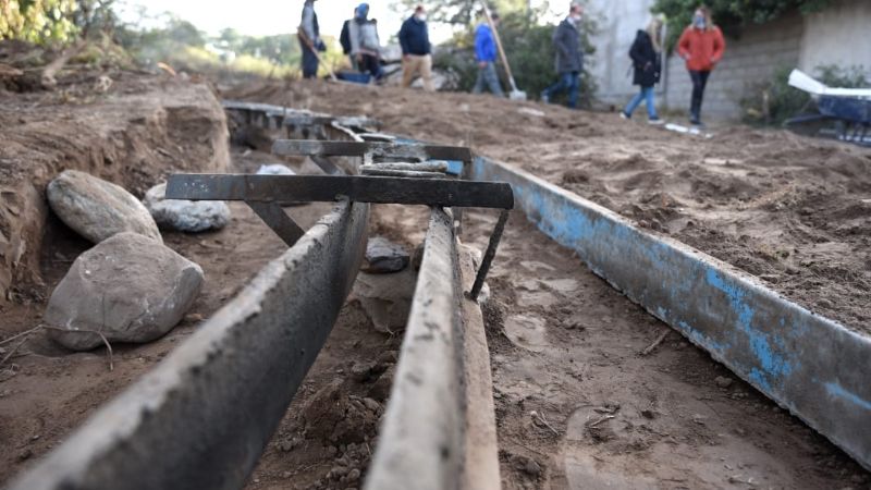 Saadi recorrió obras en Villa Eumelia, Montecristo y Loteo Noriega