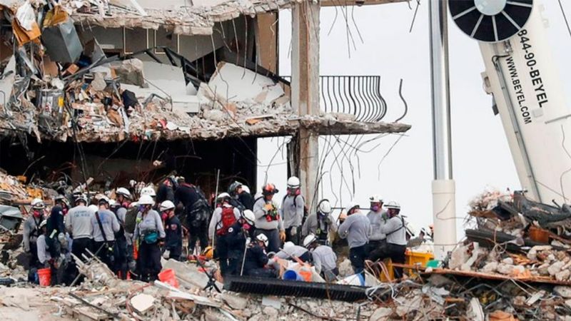 Miami: hallan 4 cuerpos y la cifra oficial de muertos sube a 16