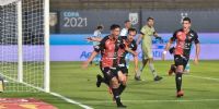 ALIENDRO fue el autor del primer gol para Colón. ante Racing.