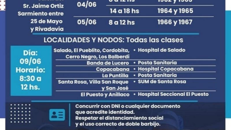 Operativo de vacunación en Tinogasta