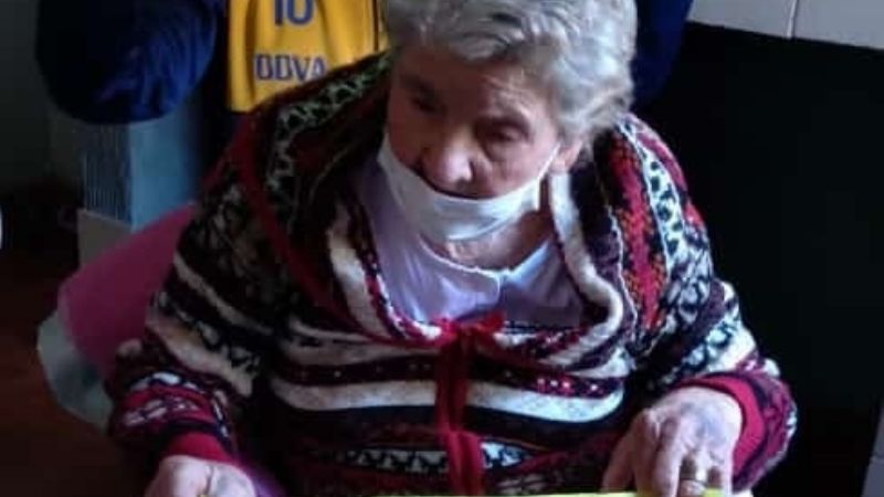 Con 90 años le ganó la batalla al Covid