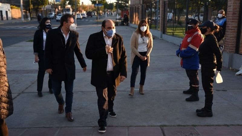 Saadi recorrió los nodos  de testeo y vacunación