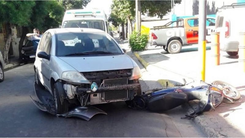Accidente en calle Mota Botello