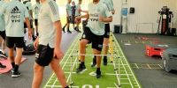 EL SUB 23 de Argentina, entrenando en Marbella, España.