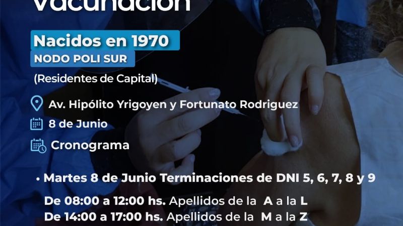 Vacunación en el Nodo Sur y Predio Ferial