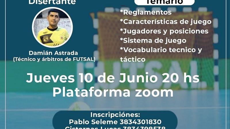 Capacitación de Futsal destinada a Periodistas Deportivos
