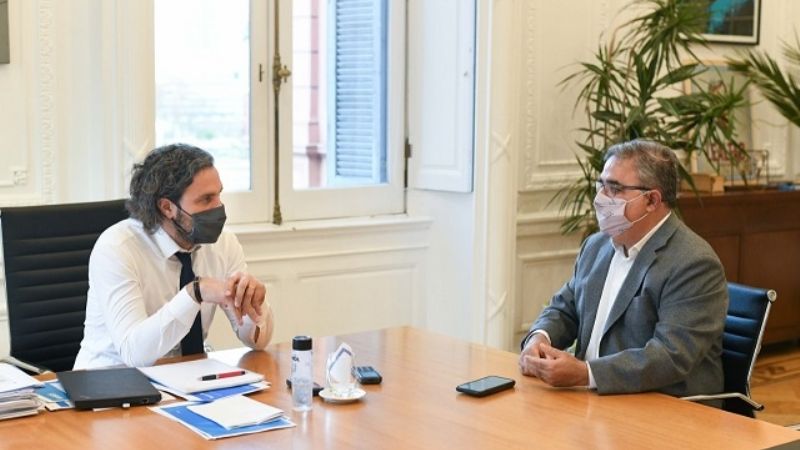 Cafiero y Jalil analizaron la campaña de vacunación
