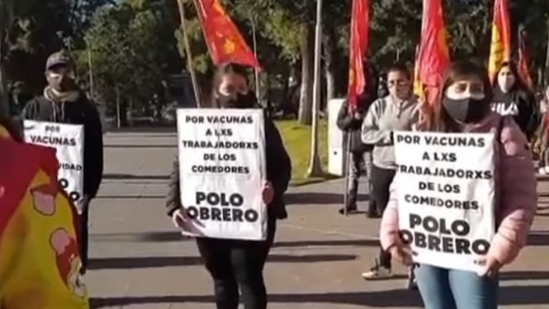 El Polo Obrero pidió por vacunación para trabajadores de merenderos