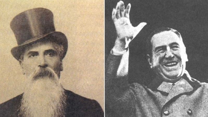 Un 1º de julio morían Leandro N. Alem y Juan Domingo Perón