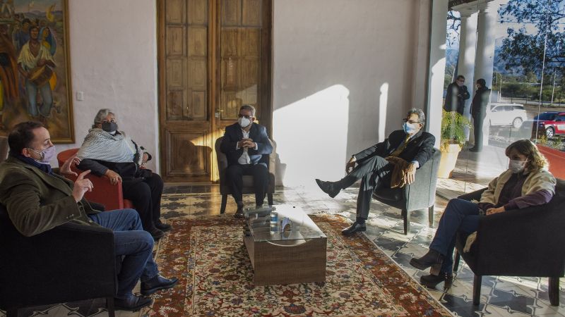 Jalil recibió a los senadores nacionales por Catamarca