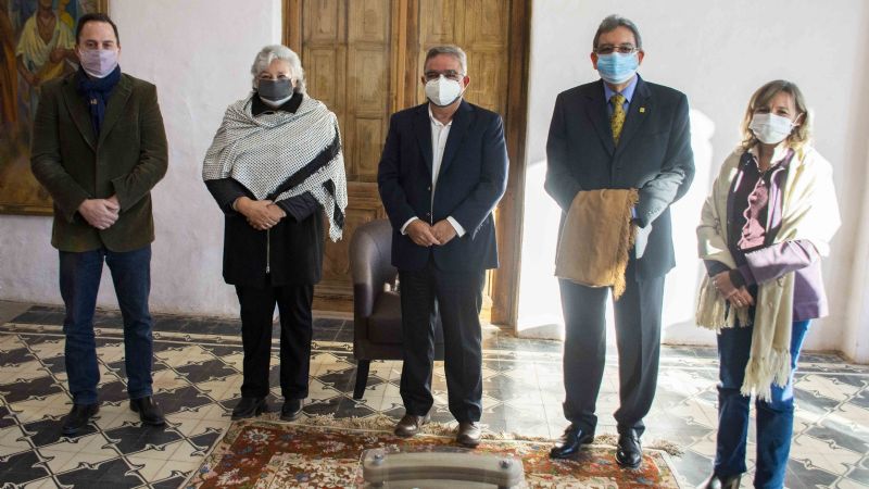 Jalil recibió a los senadores nacionales por Catamarca