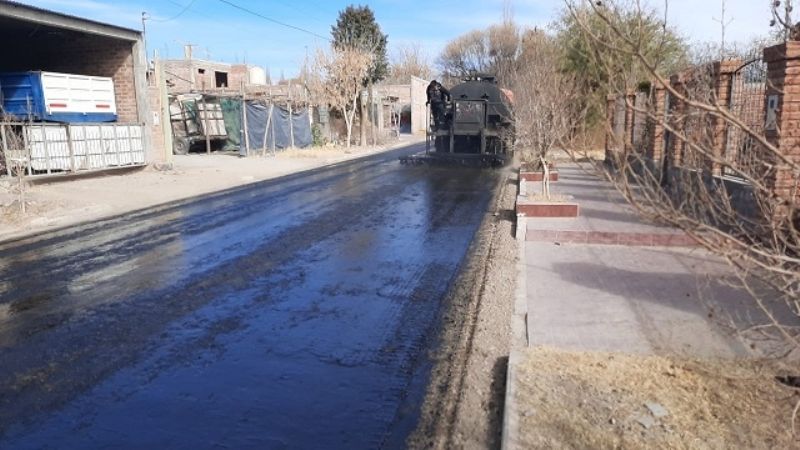 Obra de pavimentación en los barrios de San José
