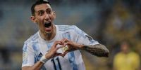 ÁNGEL DI MARÍA festeja su gol con el 