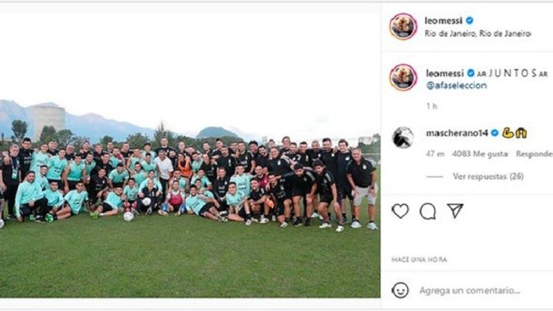 Mensajes de Messi, Agüero y De Paul antes de la final