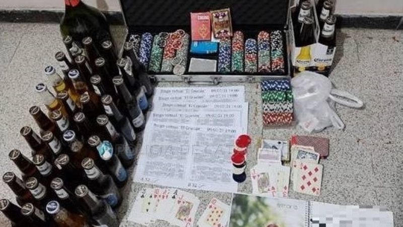 Nueve personas detenidas en una fiesta privada