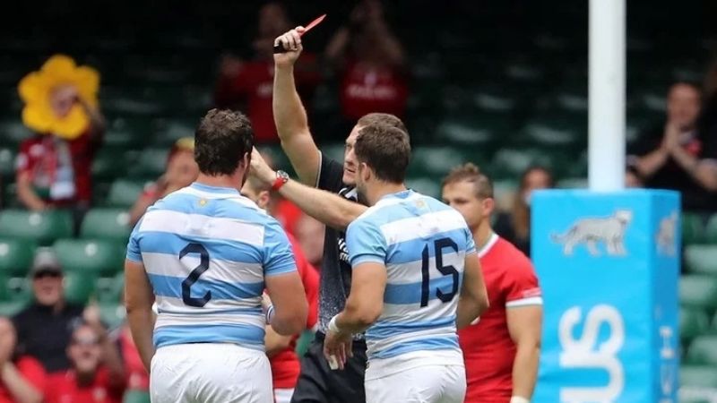 Los Pumas y un empate 20-20, con roja incluida, ante Gales