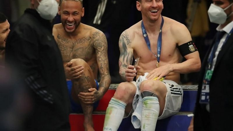 “Tité” definió a esta foto como “el mensaje que tenemos que dar”