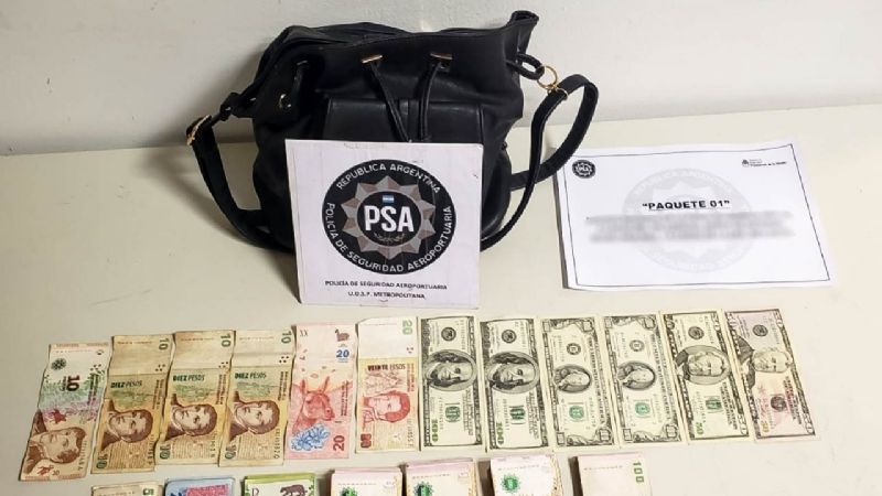 Secuestran más de 6 millones de pesos en Aeroparque