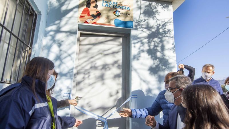 Jalil y Saadi recorrieron obras para mejorar el servicio de agua y de cloacas