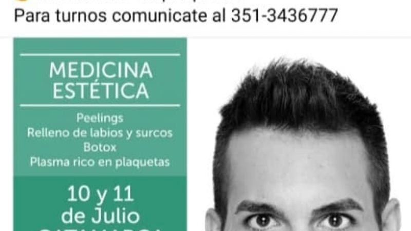 Denuncian a médico “trucho” que realizaba tratamientos faciales
