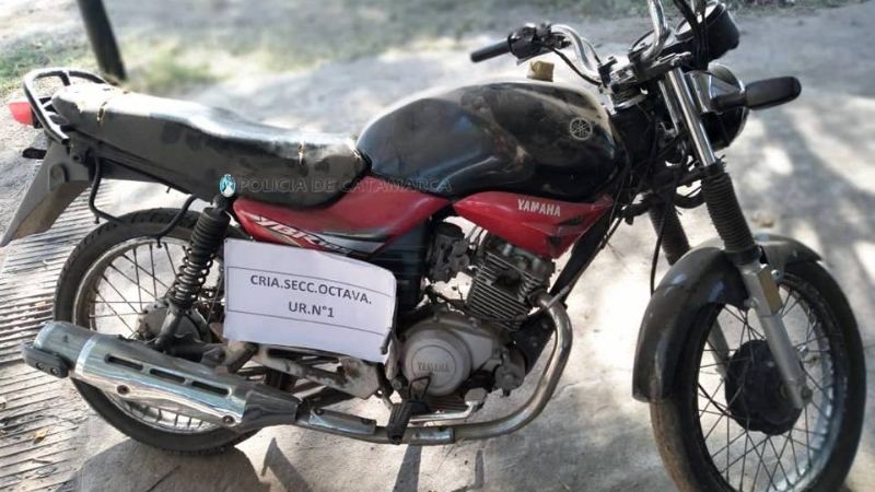 Recuperan una moto robada en el norte de la Capital
