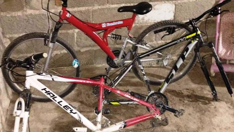 Menores robaron tres bicicletas a una mamá que estaba con sus hijos