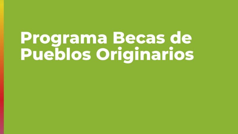 Pago de Becas de Pueblos Originarios