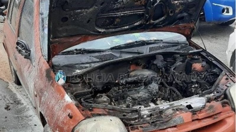 Se incendió un auto