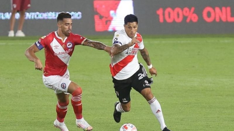 River con Argentinos Jrs., por la Copa Libertadores