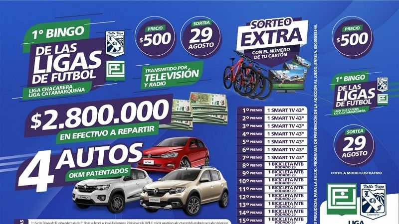 Está en marcha el Bingo de las Ligas Chacarera y Catamarqueña