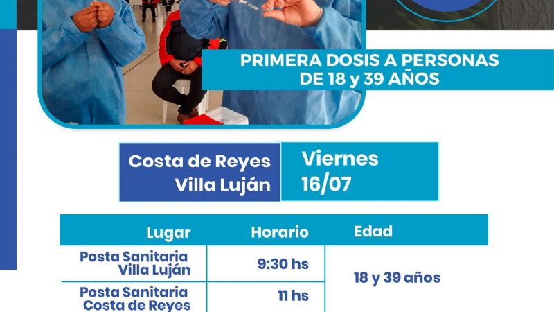 Tinogasta comienza a vacunar a personas de 18 y 39 años