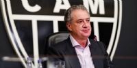 ENOJADO. Sergio Batista Coelho, presidente de Atlético Mineiro.