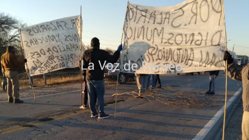 Municipales de Icaño cortan ruta 157