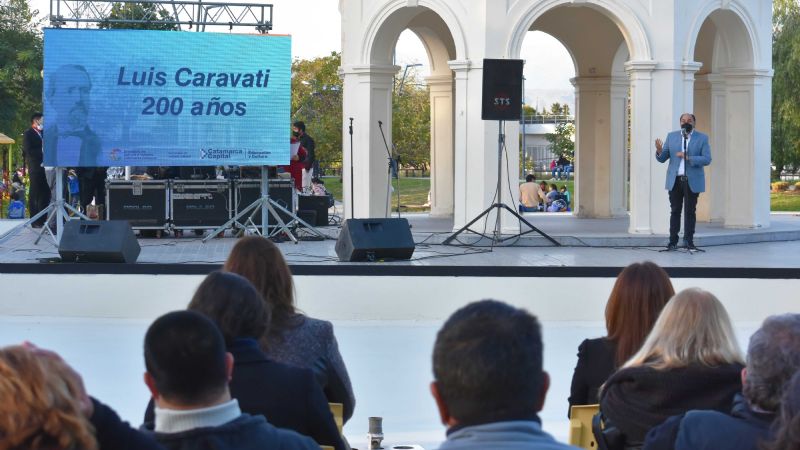 Provincia y municipio homenajearon a Caravati en el bicentenario de su natalicio