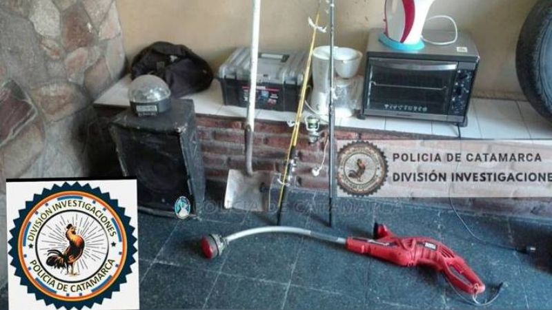 Aprehenden a un joven y recuperan varios elementos robados