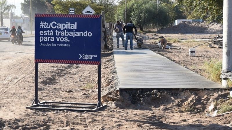 Saadi recorrió la obra de la Feria del Parque