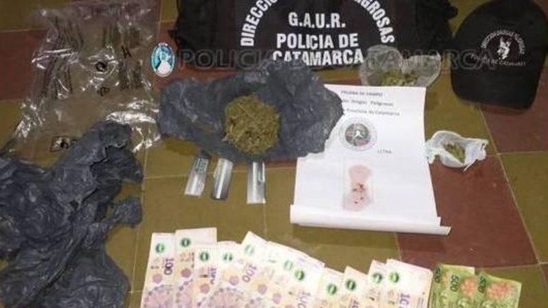 Secuestran droga y detienen a un joven en Santa María