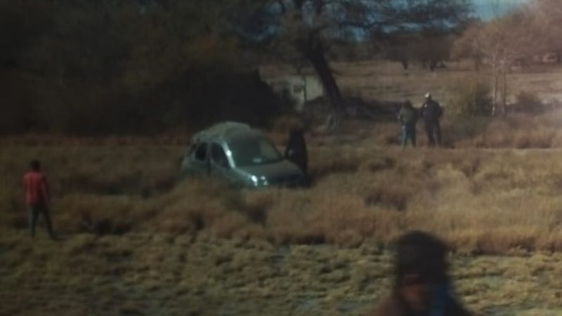 Se despistó un vehículo cerca de Huillapima