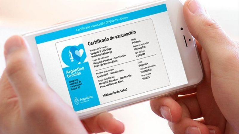 Más de 7 millones de argentinos tienen el certificado de vacunación digital