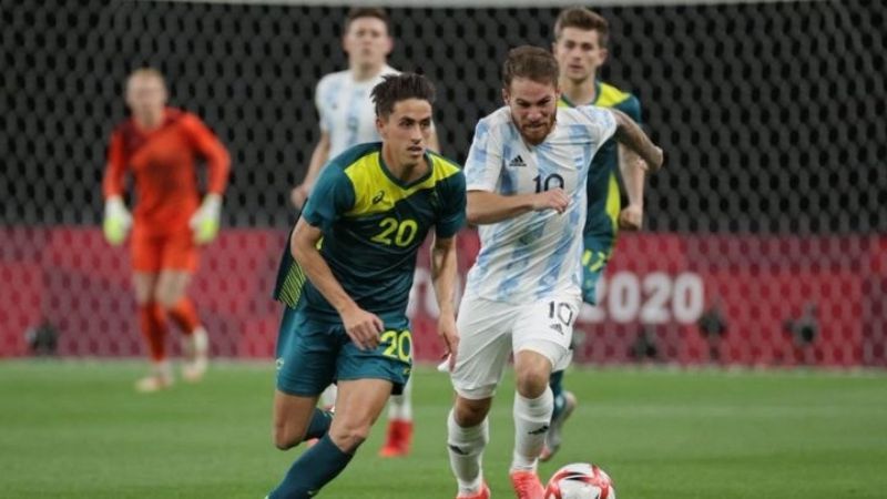 Argentina cayó 0-2 con Australia, en su debut olímpico