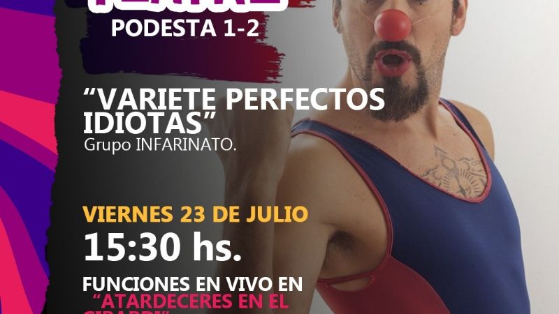 Fines de semana con el ciclo “Con 1000 DistINTos Tonos de Teatro”