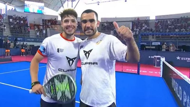 Agustín Tapia juega una de las “semis” de Las Rozas Open