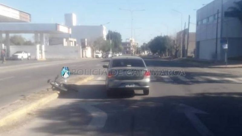Auto chocó contra una bici