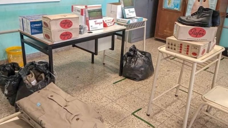 Educación entregó mobiliario a la Escuela Secundaria de Belén