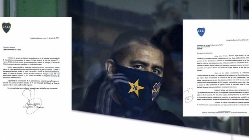 Boca pidió a la Liga atrasar el partido con San Lorenzo