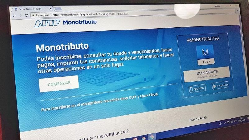 Beneficio para monotributistas: la AFIP los eximió de un pago